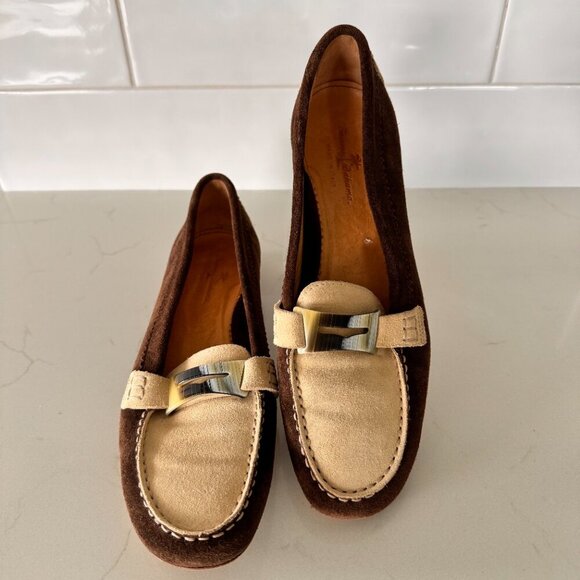 Vintage Tommy Bahama Suede Driving Loafers Brown - Made in Italy - Picture 2 of 8